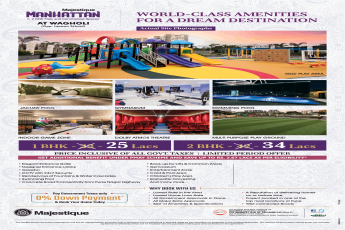 Pay 0% down payment & book your home today at Majestique Manhattan in Pune